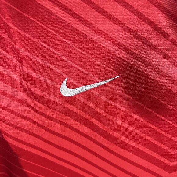 Nike Soccer Dri Fit Short Sleeve Red Striped T-Shirt Men's Size XL - Picture 4 of 6